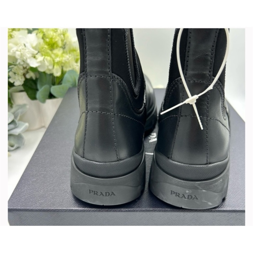Prada Brixxen leather Chelsea boots size 10 made in Italy - Picture 6 of 11